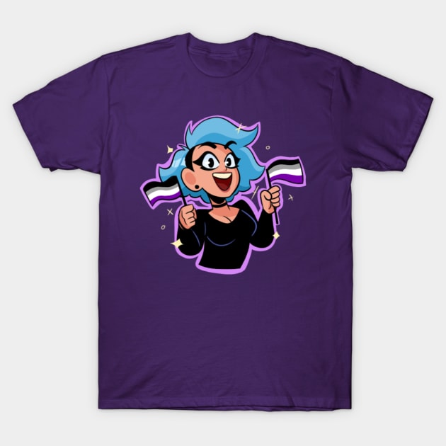 PeachFuzz Asexual Pride T-Shirt by PeachFuzz Comics Store